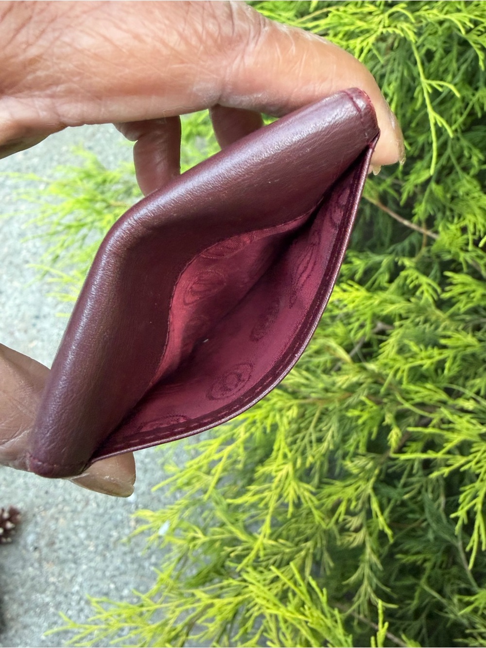 Cartier Must de Cartier Burgundy Leather Coin Purse Wallet Vintage - Picture 7 of 7